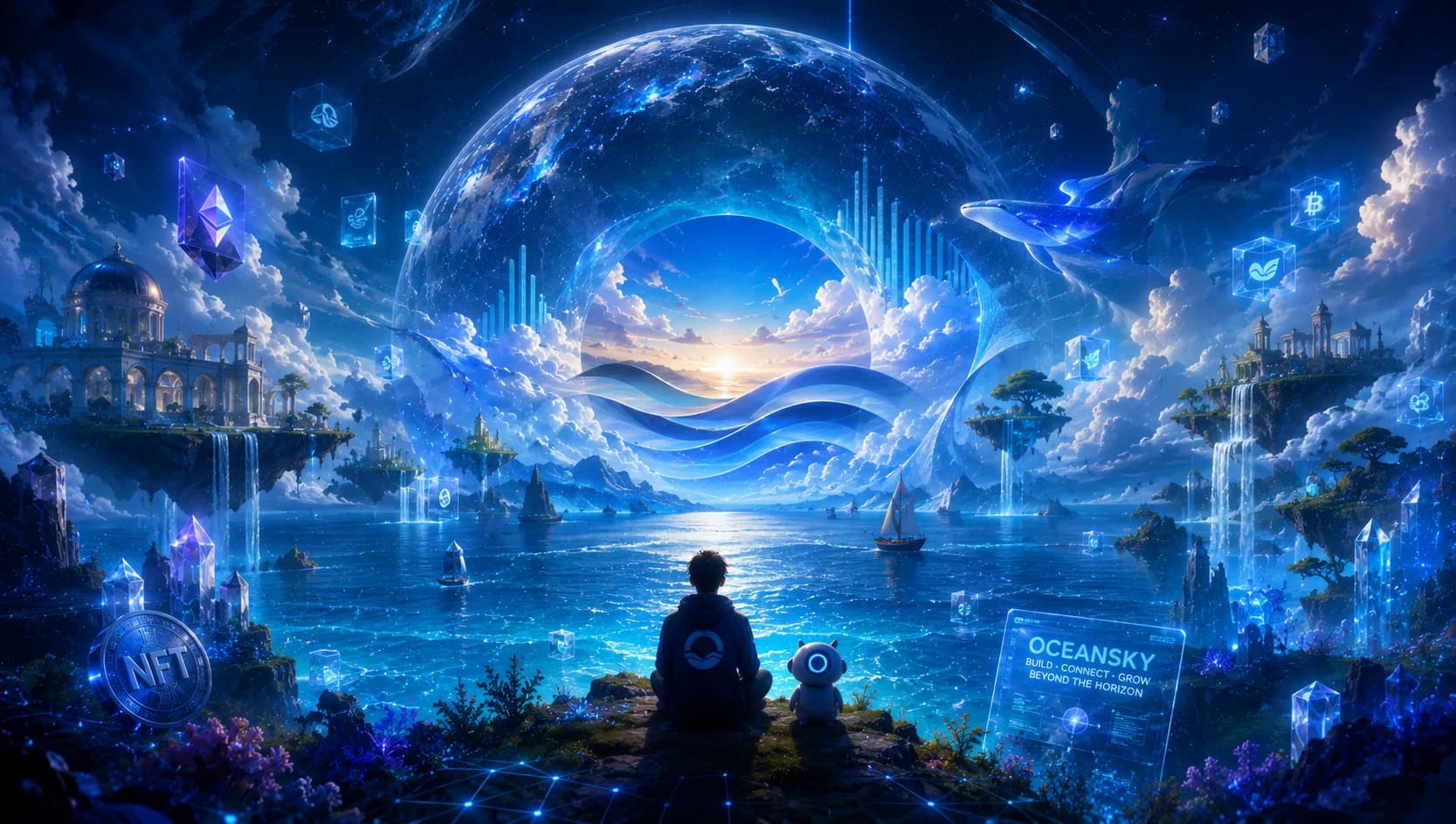 OceanSky NFT illustration